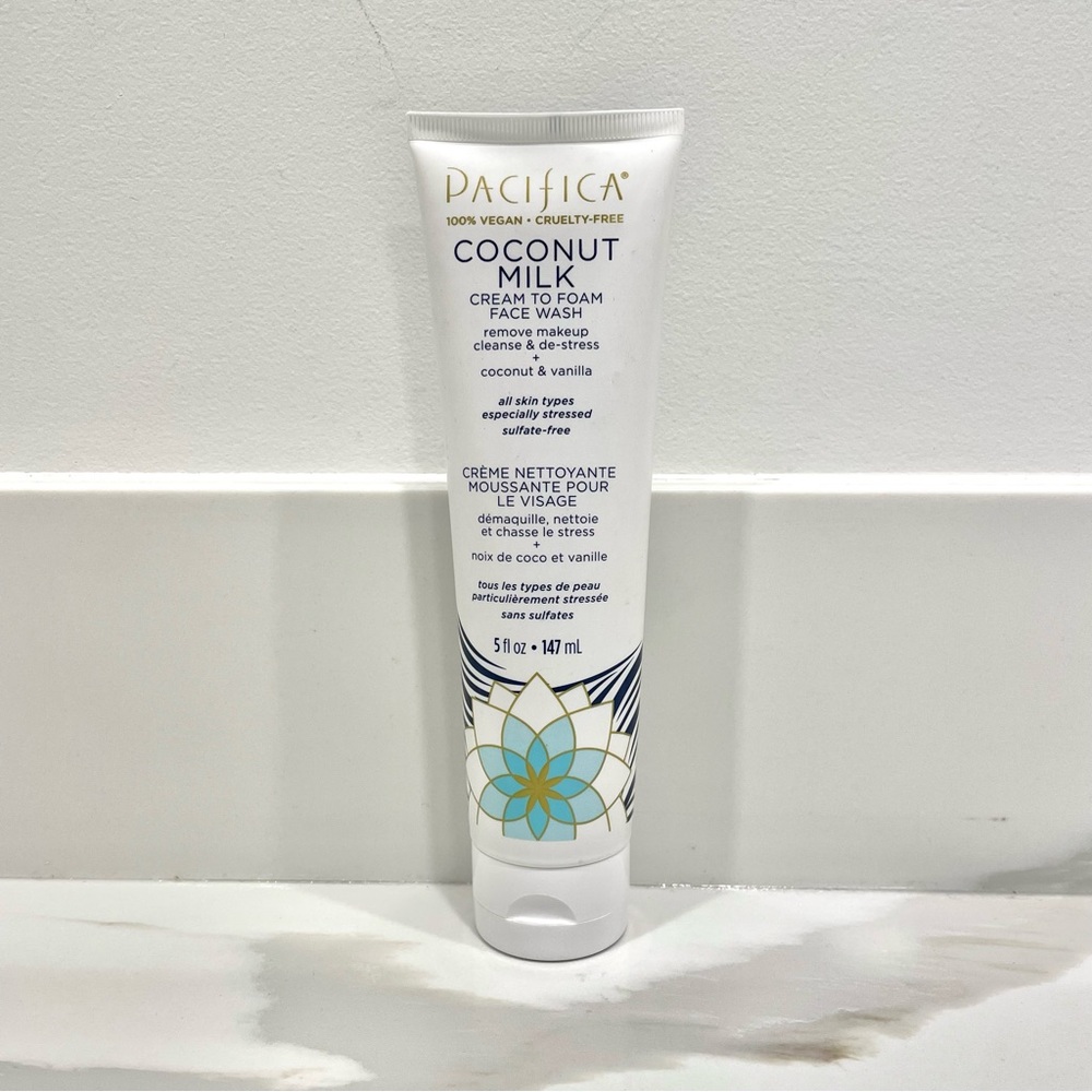 🟣2/$20 NEW Pacifica Coconut Milk Cream To Foam Face Wash